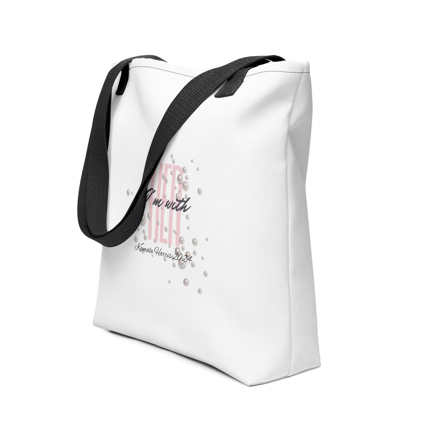 Kamala Harris Pearl Design Tote Bag